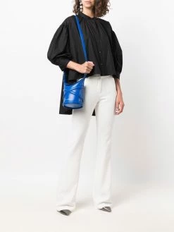 Alexander McQueen puff-sleeve cotton blouse