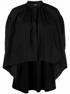 Alexander McQueen puff-sleeve cotton blouse