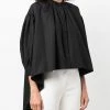 Alexander McQueen puff-sleeve cotton blouse