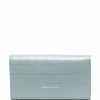 Alexander McQueen Skull charm croc-effect wallet