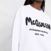 Alexander McQueen logo-print crew neck sweatshirt
