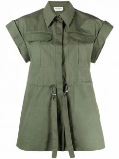 Alexander McQueen drawstring-waist sleeveless shirt