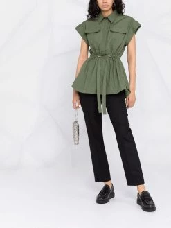 Alexander McQueen drawstring-waist sleeveless shirt