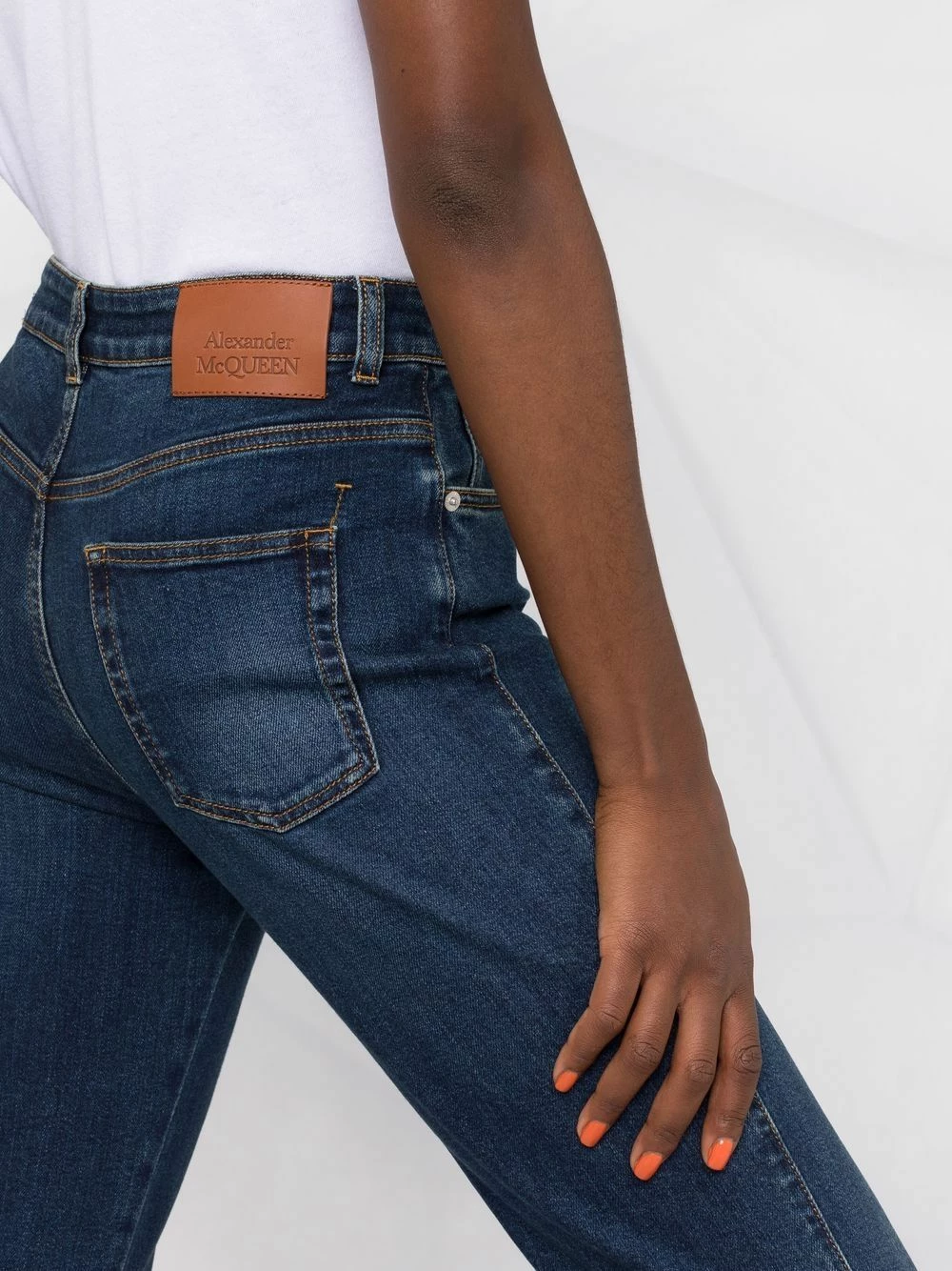 Alexander McQueen Flared leg jeans 3 Alexander McQueen flared-leg jeans