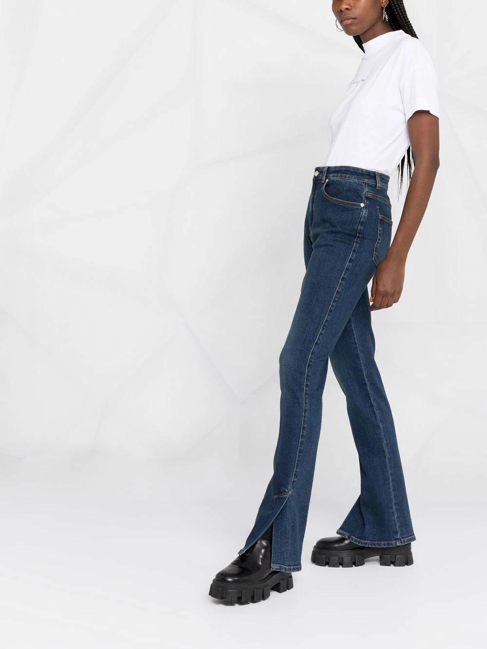 Alexander McQueen Flared leg jeans 4 Alexander McQueen flared-leg jeans