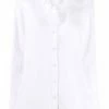 Alexander McQueen ruffled collar cotton shirt
