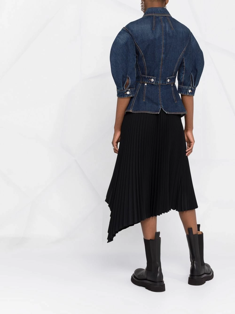 Alexander McQueen Structured denim jacket 6 Alexander McQueen structured denim jacket