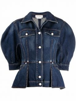 Alexander McQueen structured denim jacket