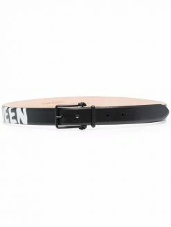 Alexander McQueen logo paint print belt
