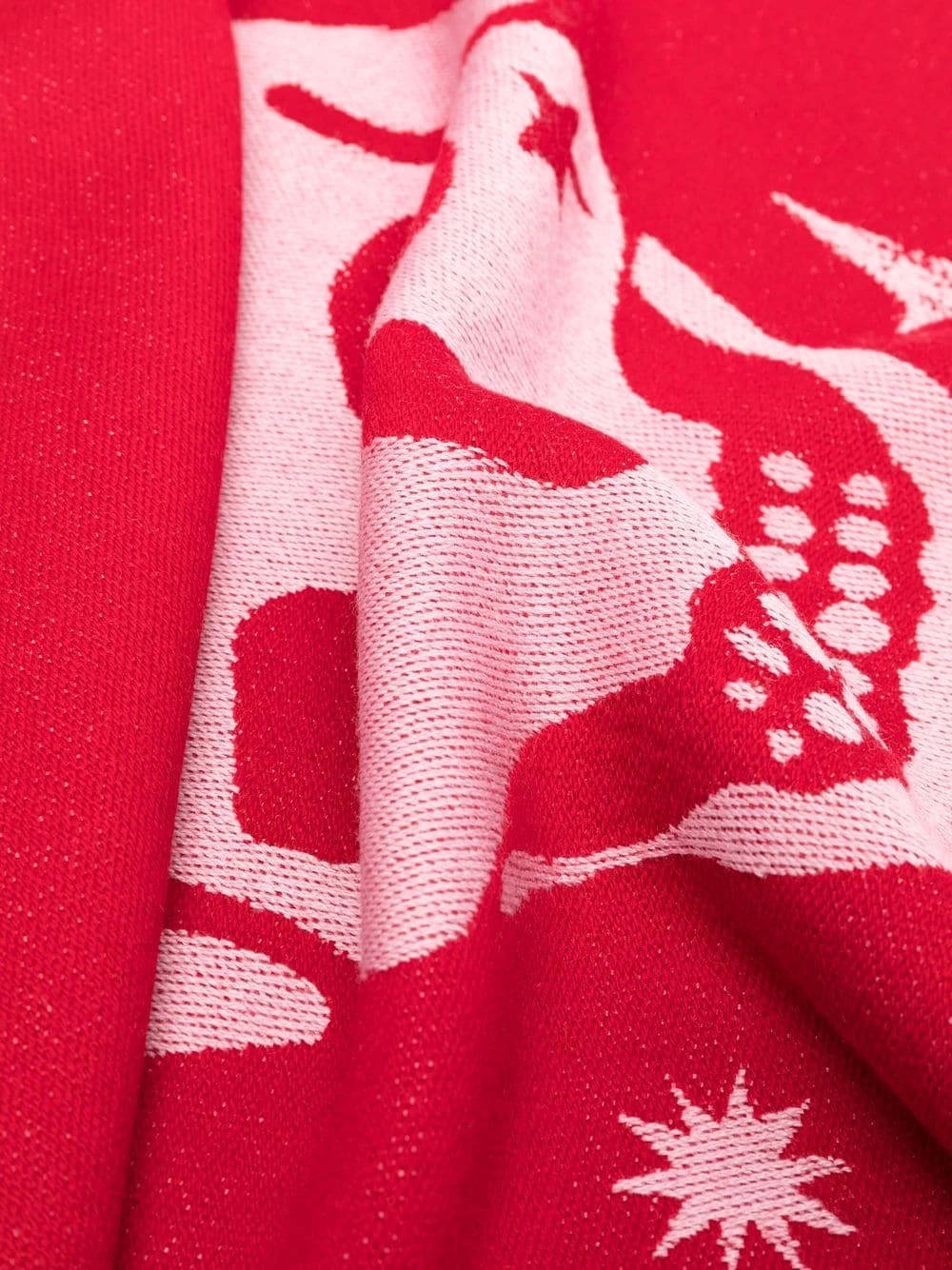 Alexander McQueen Two tone jacquard wool scarf 2 Alexander McQueen two-tone jacquard-wool scarf