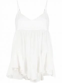 Alexander McQueen ruffled-hem top