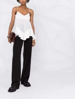 Alexander McQueen ruffled-hem top