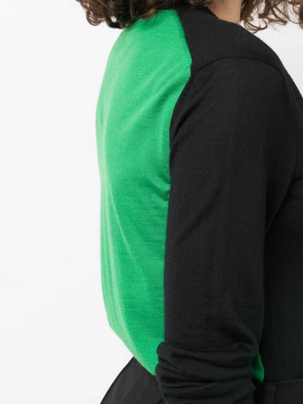 Alexander McQueen Colour block V neck knitted jumper 5 Alexander McQueen colour-block V-neck knitted jumper