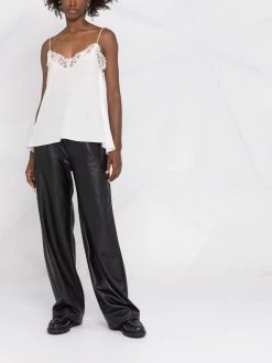 Alexander McQueen lace-trim top