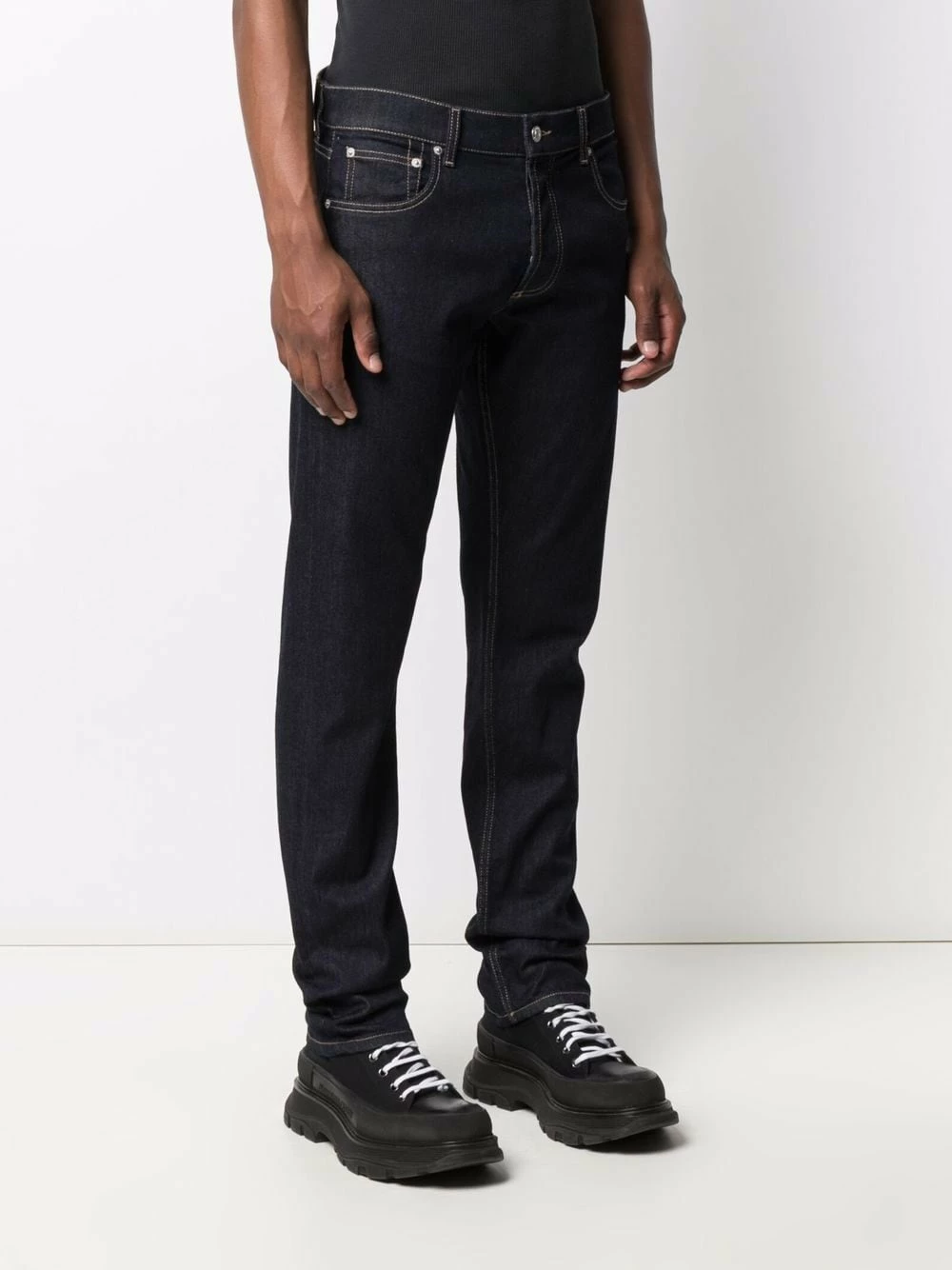 Alexander McQueen Slim fit denim jeans 3 Alexander McQueen slim-fit denim jeans