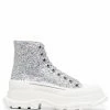 Alexander McQueen glitter-embellished Tread Slick boots