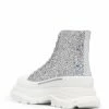 Alexander McQueen glitter-embellished Tread Slick boots