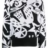 Alexander McQueen skull-intarsia jumper