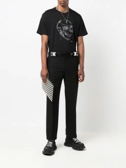 Alexander McQueen illustrated skull-print T-shirt