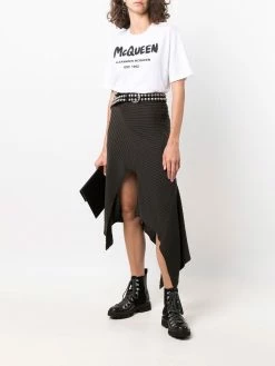 Alexander McQueen logo graffiti T-shirt