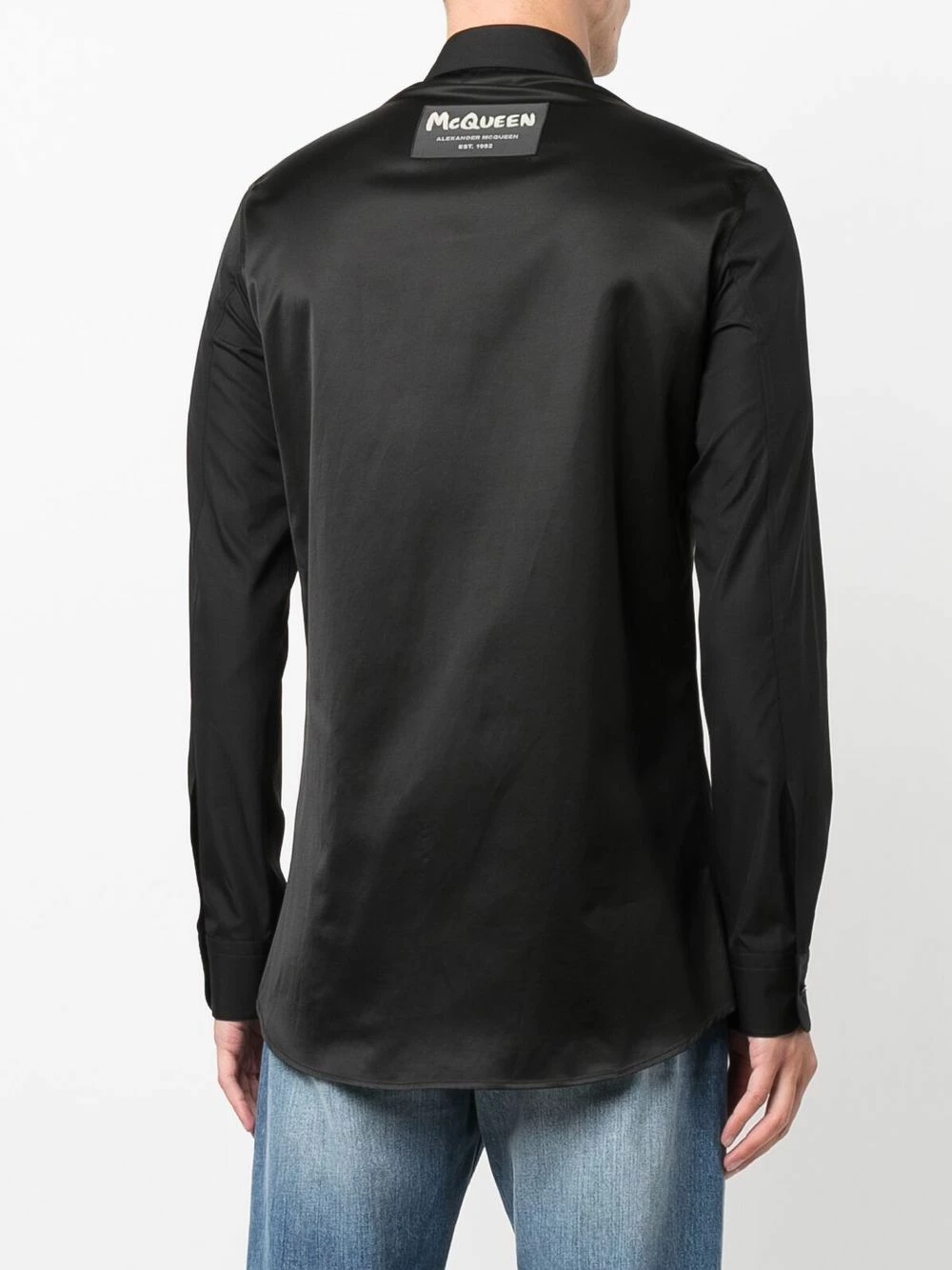 Alexander McQueen Logo patch long sleeve shirt 4 Alexander McQueen logo-patch long-sleeve shirt