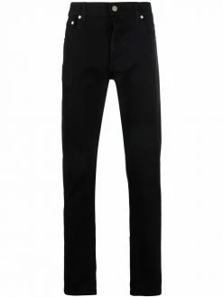 Alexander McQueen logo-print slim-cut jeans