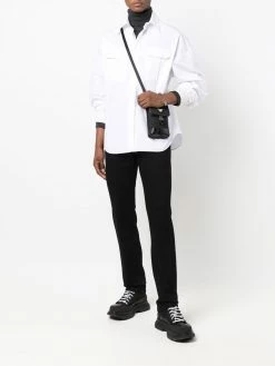 Alexander McQueen logo-print slim-cut jeans