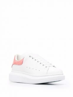 Alexander McQueen Oversized crocodile-embossed leather sneakers