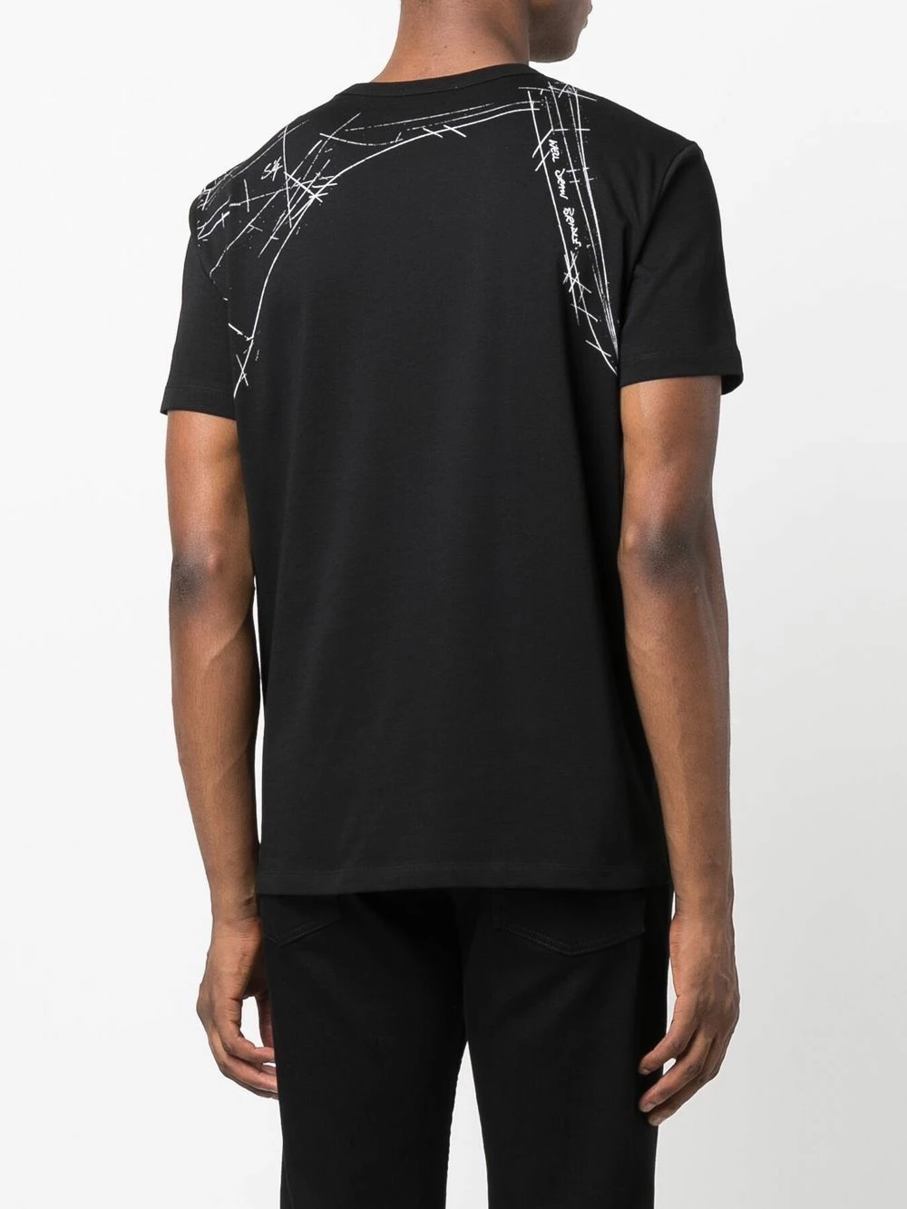 Alexander McQueen Illustrated print T shirt 4 Alexander McQueen illustrated-print T-shirt