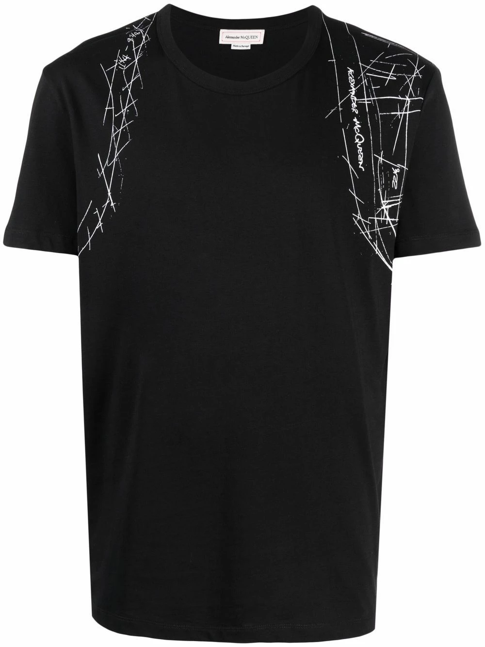 Alexander McQueen Illustrated print T shirt 1 Alexander McQueen illustrated-print T-shirt