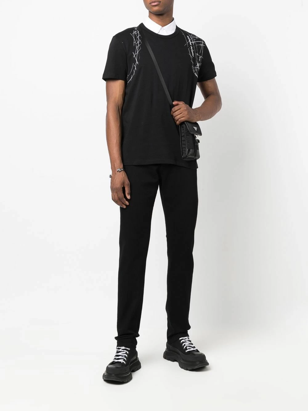 Alexander McQueen Illustrated print T shirt 2 Alexander McQueen illustrated-print T-shirt