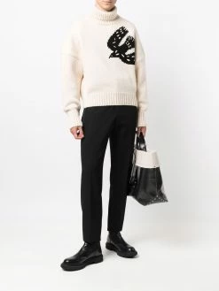 Alexander McQueen intarsia-pattern jumper