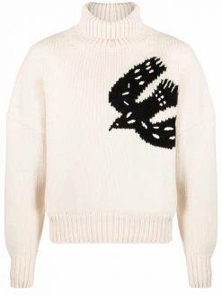 Alexander McQueen intarsia-pattern jumper
