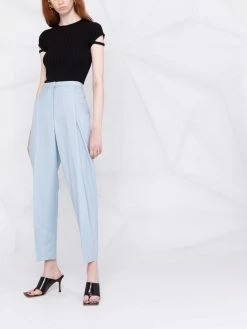 Alexander McQueen high-waist pleated trousers
