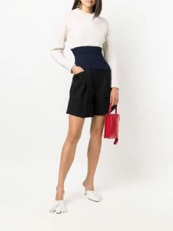 Alexander McQueen crew-neck cable-knit jumper