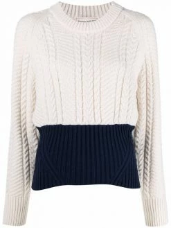 Alexander McQueen crew-neck cable-knit jumper