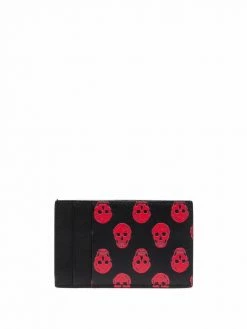 Alexander McQueen Biker Skull card holder
