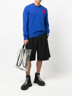 Alexander McQueen crochet-skull jumper