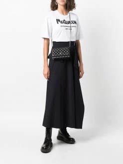 Alexander McQueen skull-stud quilted crossbody bag