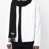 Alexander McQueen fringed wool scarf