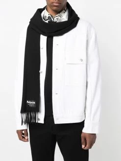 Alexander McQueen fringed wool scarf