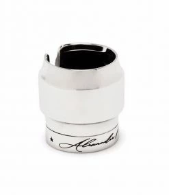 Alexander McQueen engraved-logo ring