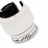 Alexander McQueen engraved-logo ring