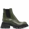 Alexander McQueen Wander ridged-sole leather boots