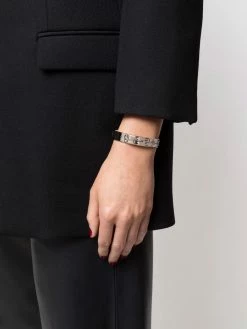 Alexander McQueen logo-etched bangle