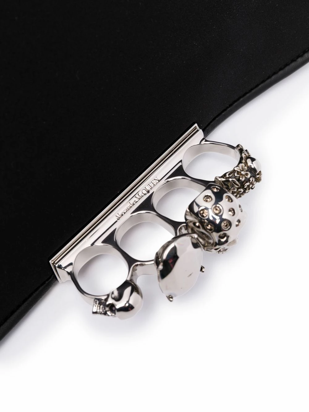 Alexander McQueen Four Ring handle clutch bag 4 Alexander McQueen Four-Ring handle clutch bag