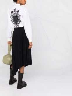 Alexander McQueen heart print shirt