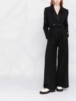 Alexander McQueen cropped double-breasted blazer