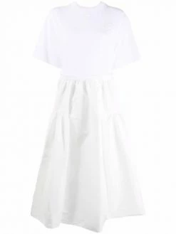 Alexander McQueen embroidered-motif short-sleeve dress