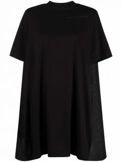 Alexander McQueen logo-print short-sleeve dress